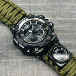 SHIYUNME-reloj de cuarzo deportivo para hombre, cronógrafo militar de lujo con brújula, resistente al agua